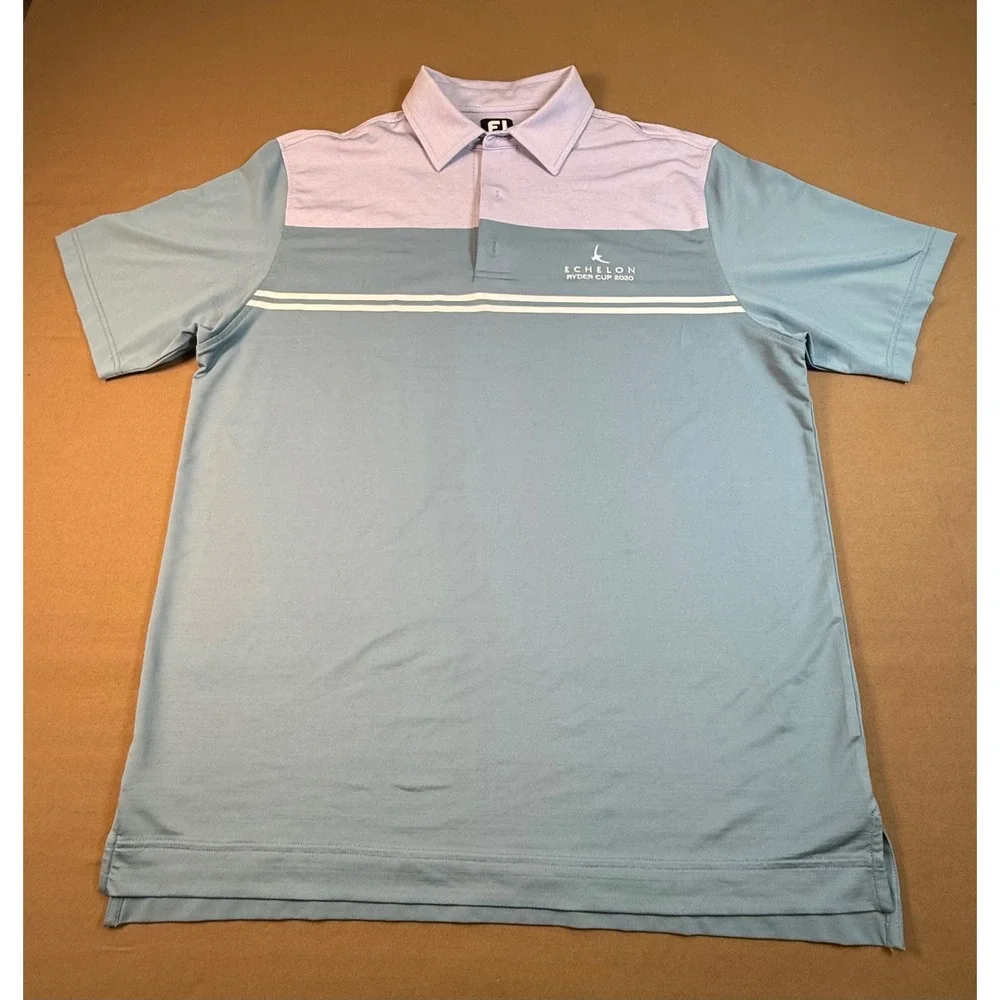 Mens FootJoy FJ Ryder Cup 2020 Echelon Golf Polo‎ Shirt Size L